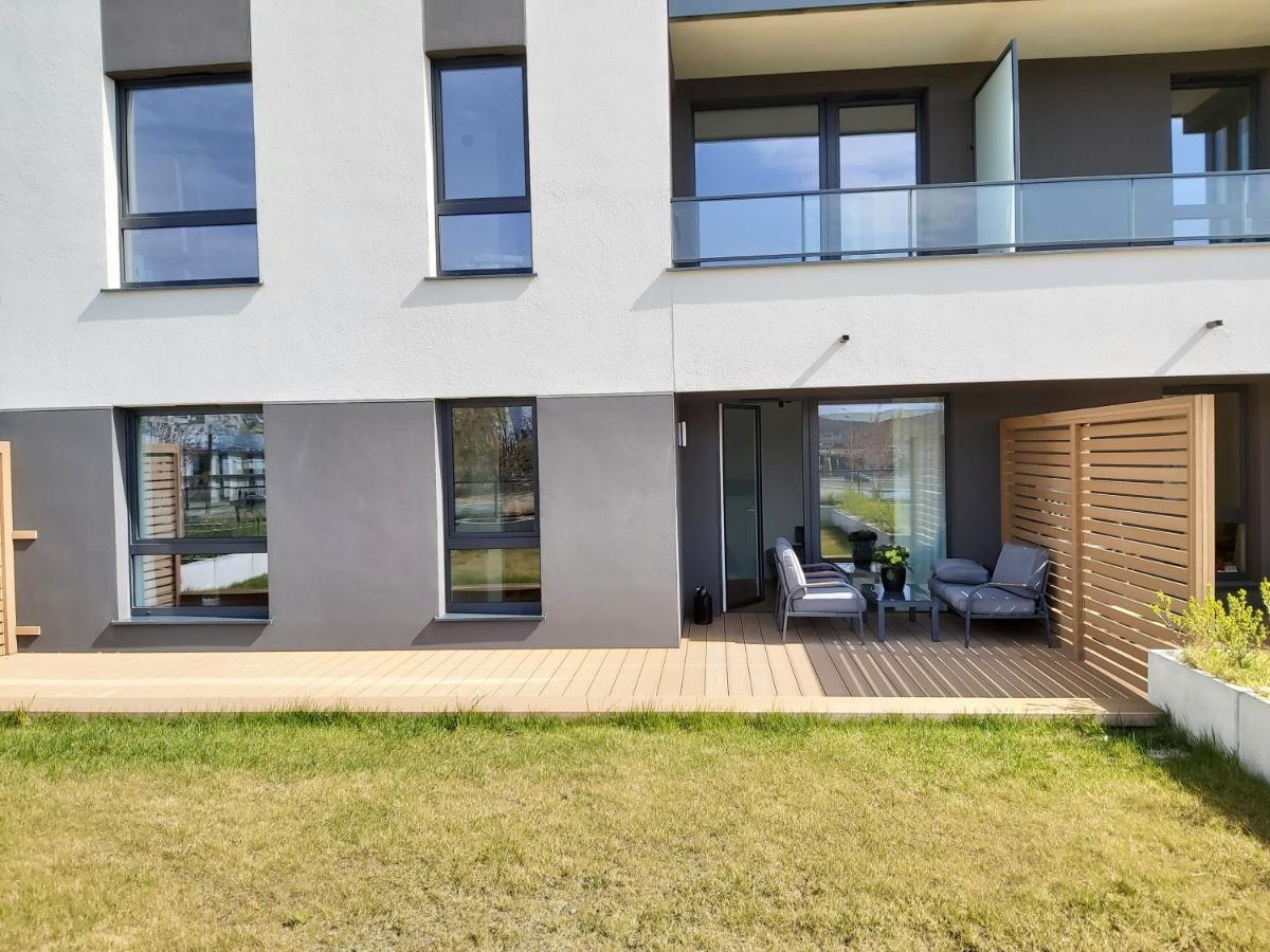 Appartement Apartament 150 Zaspa Vvita Z Ogrodem I Tarasem à Gdańsk Extérieur photo