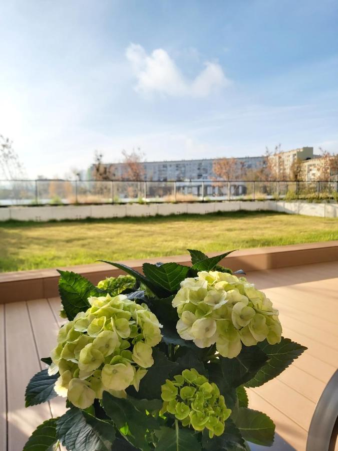 Apartament 150 Zaspa Vvita Z Prywatnym Ogrodem I Tarasem Gdańsk Extérieur photo