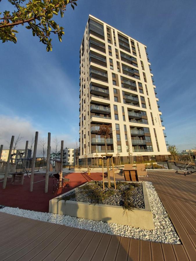 Apartament 150 Zaspa Vvita Z Prywatnym Ogrodem I Tarasem Gdańsk Extérieur photo