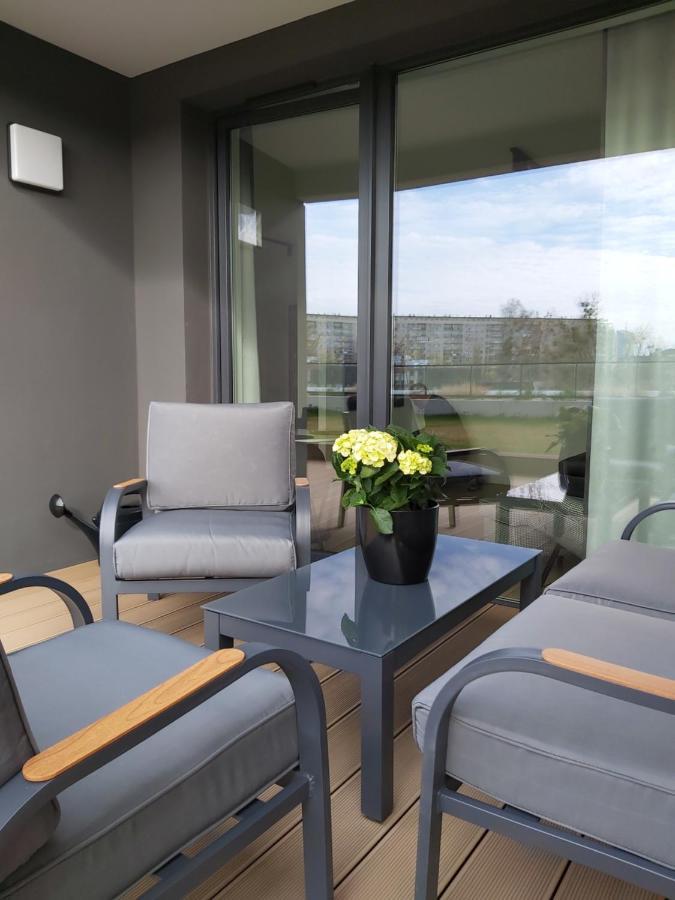 Apartament 150 Zaspa Vvita Z Prywatnym Ogrodem I Tarasem Gdańsk Extérieur photo