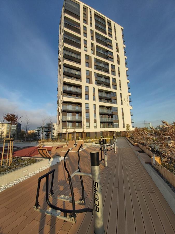 Apartament 150 Zaspa Vvita Z Prywatnym Ogrodem I Tarasem Gdańsk Extérieur photo