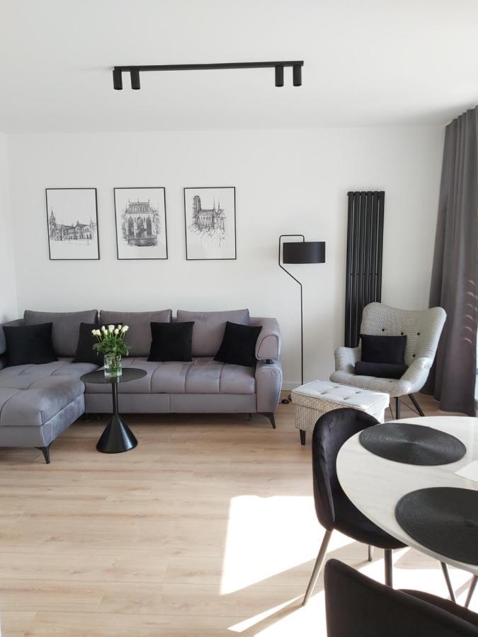 Apartament 150 Zaspa Vvita Z Prywatnym Ogrodem I Tarasem Gdańsk Extérieur photo